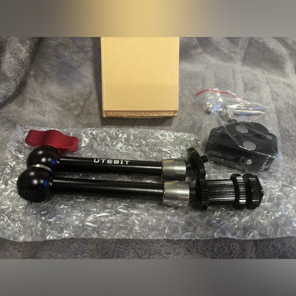 UTEBIT Friction Arm with 15mm Rod Clamp 11" Articulating Magic Arm Clamp